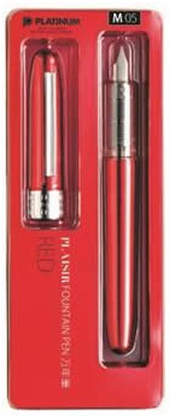 Platinum Japan - Plaisir Fountain Pen - FIJN - Vulpen - Roze - penpunt: fijn 03 - Met extra navullingen Blauw