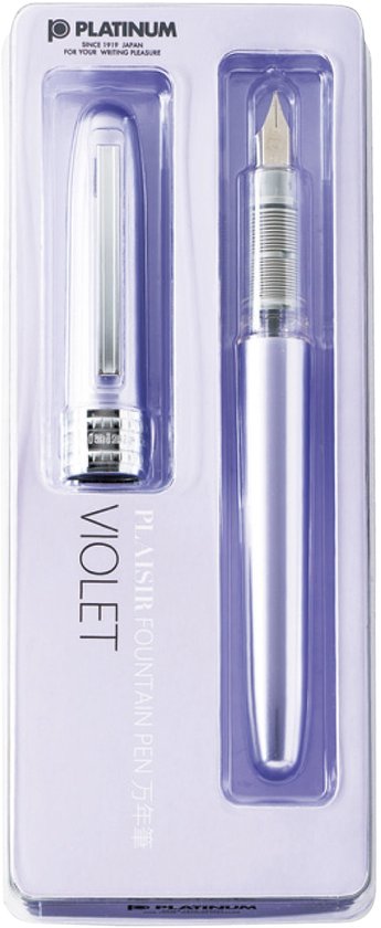 Platinum Japan - Plaisir Fountain Pen - FIJN - Vulpen - Lila - penpunt: fijn 03 - Met extra navullingen Groen