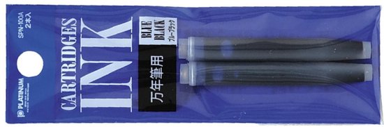Platinum Japan - Plaisir Fountain Pen - Medium - Vulpen - FrostyBlue - penpunt: Medium 05 - Met extra vullingen Blauw