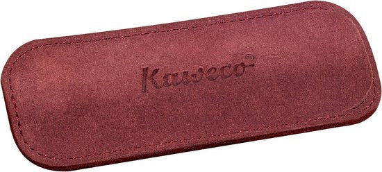 Kaweco - Velours pouch ECO Sport - Burgundy - with print - 2 pens