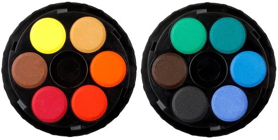 Koh-i-noor Aquarelverf 6 Kleuren - Veilig voor Kinderen