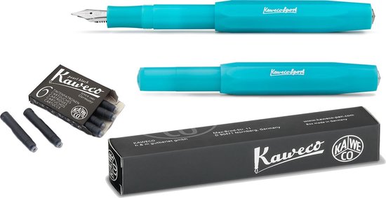 Kaweco Vulpen Sport Frosted BERRY BLUE (MEDIUM) met extra doosje vullingen