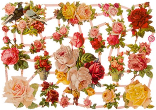 Poëziealbum - 16x16 - Roze - met 5 vellen Poëzieplaatjes - Versjes - Gedicht - Cadeau - Sint - Geschenk - Knutselen - Hobby - Creatief - Scrapbook - Poezie