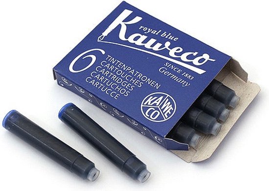 Kaweco Cadeauset Vulpen Student Zwart in vintage blikje met vullingen - Extra Fine