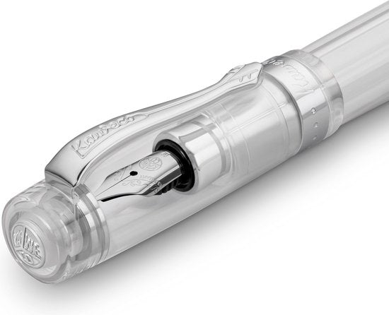 Kaweco - STUDENT - Fountain Pen - Clear Transparent - met extra doosje zwarte vullingen - (M) Medium (1 vulpen)