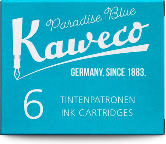 Kaweco - Vulpen vullingen - 4 doosjes - Turkoise - Paradise Blue
