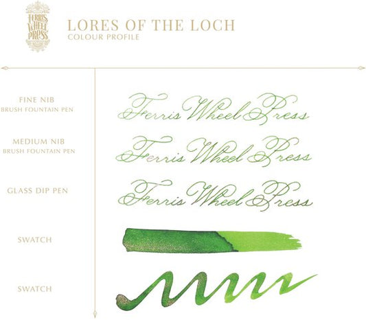 Ferris Wheel Press - schrijfinkt - klein flesje 10cc - FerriTales | Bestiary Series - Lores of the Loch Ink 10ml
