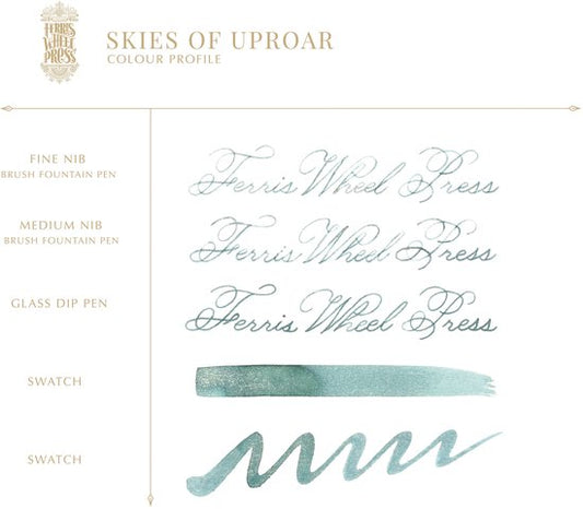 Ferris Wheel Press - schrijfinkt - klein flesje 10cc - FerriTales | Bestiary Series - Skies Of Uproar 10ml