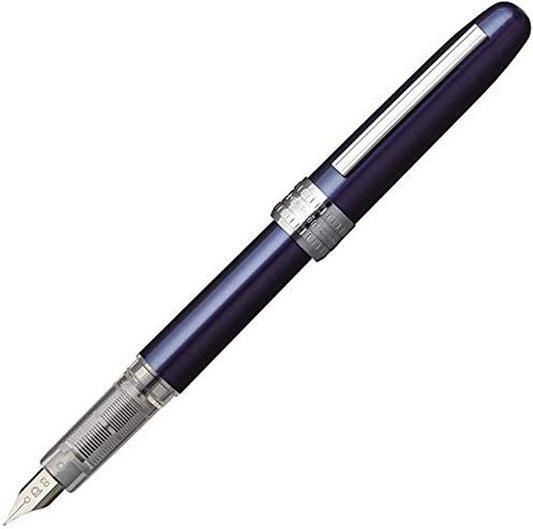 Platinum Japan - Plaisir Fountain Pen - Medium - Vulpen - Blauw - penpunt: Medium 05 - Met extra vullingen Blauw