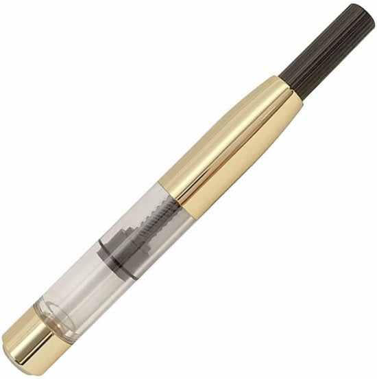 Kaweco - Ink bottle en Standaard Converter - Pearl Black - potje vulpeninkt - Zwarte originele Kaweco-inkt in 50 ml glas - Converter gold met zwarte achterkant