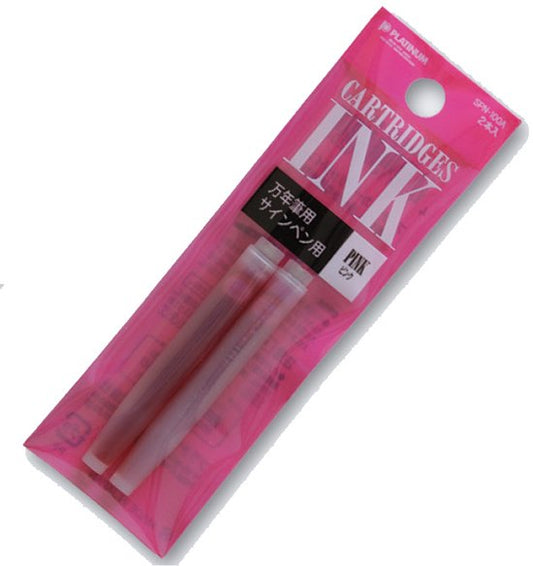 Platinum Japan - Plaisir Fountain Pen - FIJN - Vulpen - Roze - penpunt: fijn 03 - Met extra navullingen Roze