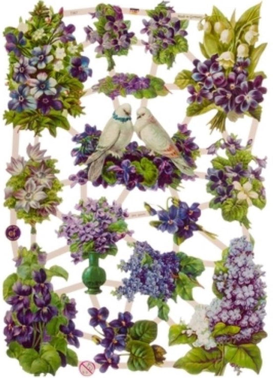 Poëzieplaatjes - 6 vellen - Vlinders, Bloemen, Poezen en Vogels. - 5 - Leuk voor o.a. Poëziealbum, bulletjournal, scrapbooking en het maken van kaarten