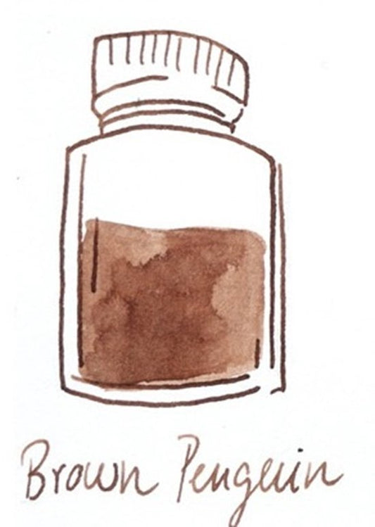 Octopus Schrijf- en Tekeninkt, 50 ml Brown Penquin
