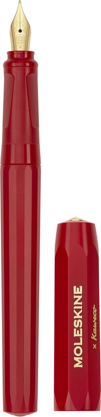 Moleskine X Kaweco Vulpen, Medium, Rood