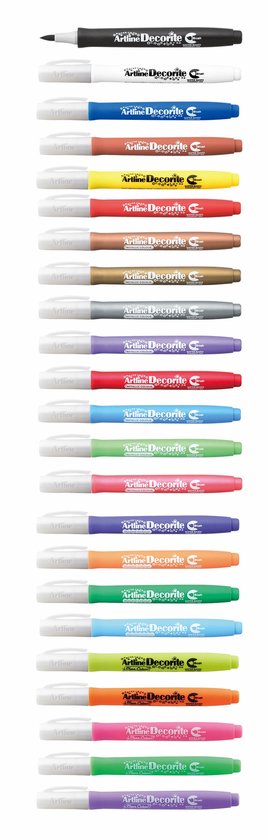 Toma Artline Decorite Brush Marker - Levendig Neongroen