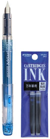 Platinum - Preppy Fountain pen Japan - Fine - 0,2 - BLAUW - vullingen DONKERBLAUW