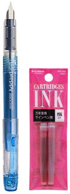 Platinum - Preppy Fountain pen Japan - Fine - 0,2 - BLAUW - vullingen ROZE