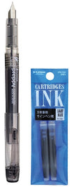 Platinum - Preppy Fountain pen Japan - Extra Fine - 0,2 - ZWART - vullingen LICHTBLAUW