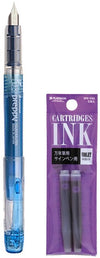 Platinum - Preppy Fountain pen Japan - Fine - 0,3 - BLAUW - vullingen PAARS