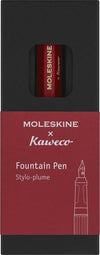 Moleskine X Kaweco Vulpen, Medium, Rood