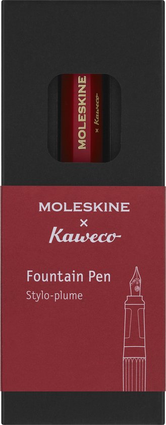 Moleskine X Kaweco Vulpen, Medium, Rood