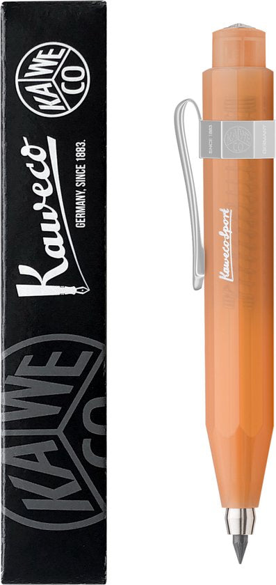 Kaweco - Vulpotlood - 3,2 - Frosted Sport Soft Mandarin - Nostalgic Octagonal Clip Chrome