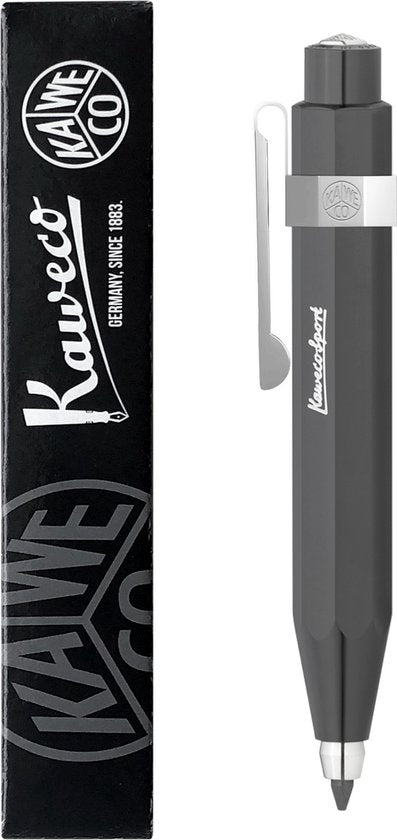 Kaweco - Vulpotlood 3,2 - Skyline Sport - Oktogonal Clip Chrome - Grey  (Grijs) - Met doosje vullingen