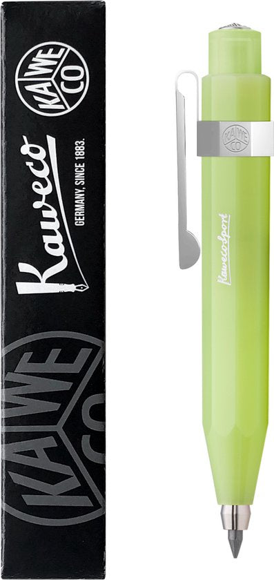 Kaweco - Vulpotlood 3,2 - Frosted Sport - Oktogonal Clip Chrome - Fine Lime - Met doosje vullingen