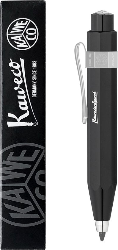 Kaweco - Vulpotlood - 3,2 - Sport Skyline Black - Nostalgic Octagonal Clip Chrome