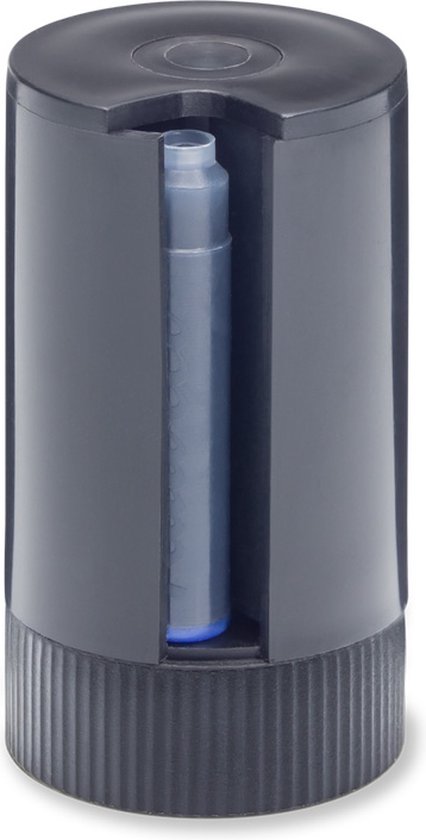 Kaweco - Vulpen met Clip -  Perkeo All Clear - Doorzichtig - Medium - Zwarte Twister - Doosje vullingen