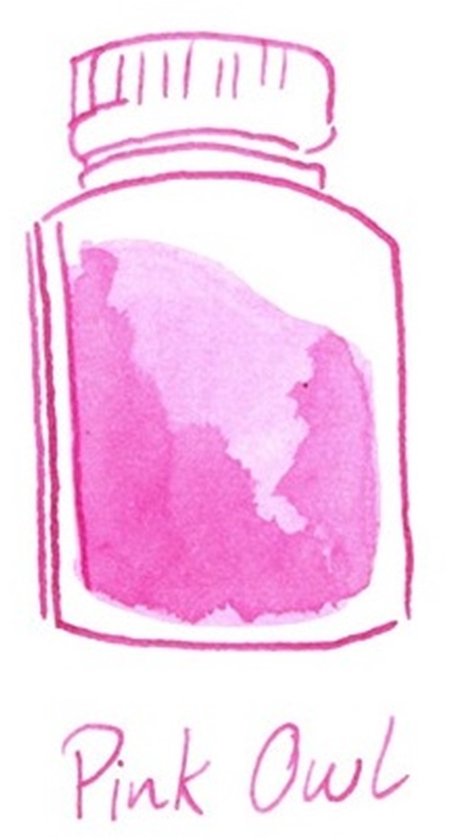 Glazen dip pen set in doosje - Groen - Potje Octopus inkt pink owl