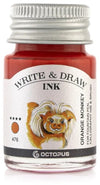 Octopus Write and Draw Ink Set BASIC MIX, watervaste inkt voor schrijven en tekenen, kalligrafie inkt, lichtechte tekeninkt voor vulpen, glaspen, penseel, 6 x 10 ml