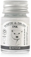 Octopus Write and Draw Ink Set BASIC BRIGHT, watervaste inkt voor schrijven en tekenen, kalligrafie inkt, lichtechte tekeninkt voor vulpen, glaspen, penseel, 6 x 10 ml
