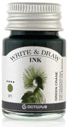 Octopus - Art Material - Glaspen Blauw - 2 Potjes inkt 10ml - Red Turtle - Green Crane
