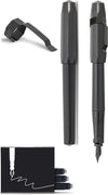 Kaweco - Vulpen met Clip - Perkeo - ZWART - Medium - Doosje vullingen