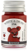 Octopus Write and Draw Ink Set BASIC BRIGHT, watervaste inkt voor schrijven en tekenen, kalligrafie inkt, lichtechte tekeninkt voor vulpen, glaspen, penseel, 6 x 10 ml