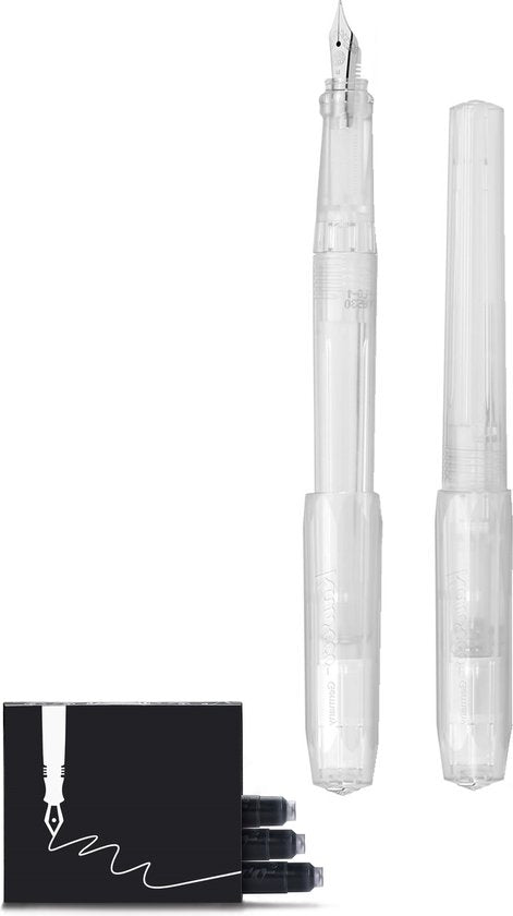 Kaweco - Vulpen - Perkeo All Clear - Doorzichtig - Fine - Doosje vullingen