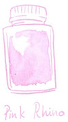 Glazen dip pen set Blauw - Potje Octopus inkt pink rhino
