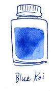 Octopus - Art Material - Glaspen Blauw - 2 Potjes inkt 10ml - Brown Kolibri - Blue Koi