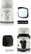 Octopus - Art Material - 2 potjes inkt 10ml - White Polar Bear - Black Elephant