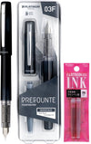Platinum - Preppy - Prefounte Vulpen - Fine - Graphite Blue - Met Roze vullingen