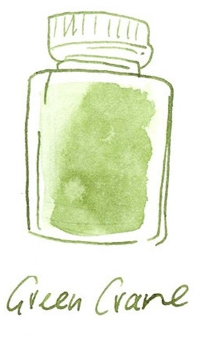 Glazen dip pen set Oranje - Potje Octopus inkt green crane