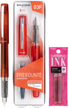Platinum - Preppy - Prefounte Vulpen - Medium - Vermillion Orange - Met Roze vullingen