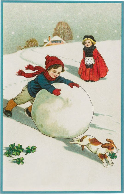 Nostalgische kerstkaarten - 20 stuks - Klassieke Vintage afbeeldingen - Winter - Sneeuw - Feestelijk - Jaarwisseling - Oude Brocante kerstkaarten