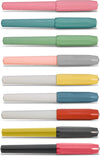 Kaweco - Vulpen met Clip -  Jungle Green - Lichtgroen - Medium - Turkoise Twister - Doosje vullingen