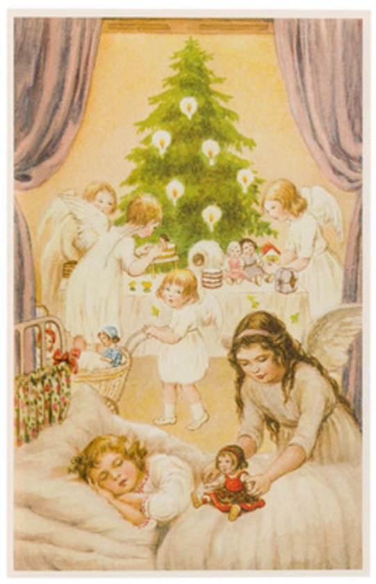 Nostalgische kerstkaarten - 15 stuks - Klassieke Vintage afbeeldingen - Winter - Sneeuw - Feestelijk - Jaarwisseling - Oude Brocante kerstkaarten