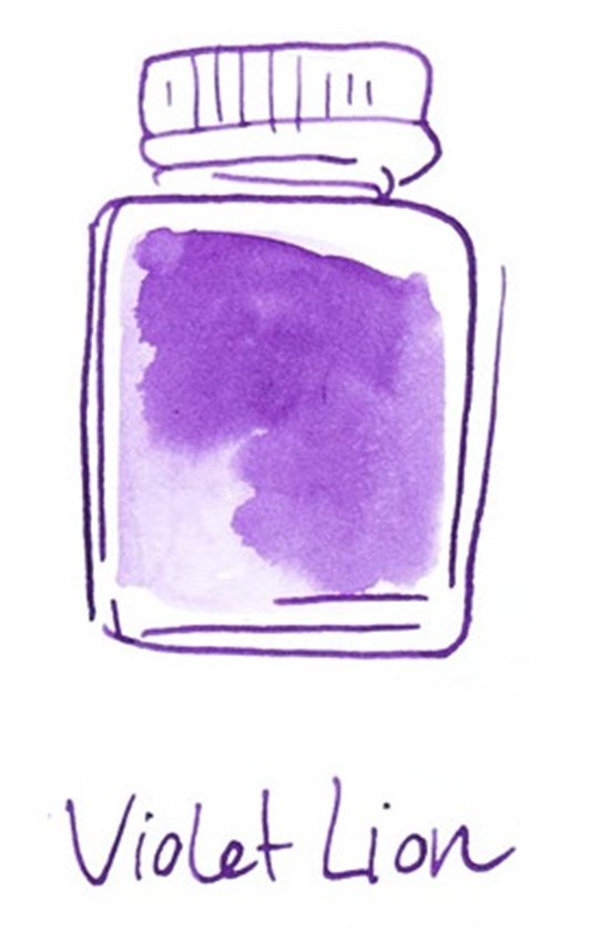 Glazen dip pen set in doosje - Groen - Potje Octopus inkt violet lion