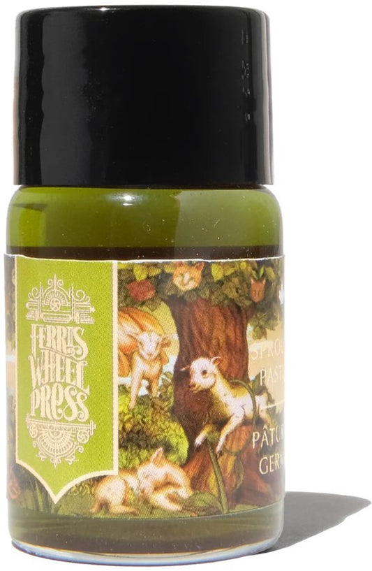 Ferris Wheel Press - schrijfinkt - klein flesje 10cc - FerriTales | Bestiary Series - Sprouting Pastures Ink 10ml