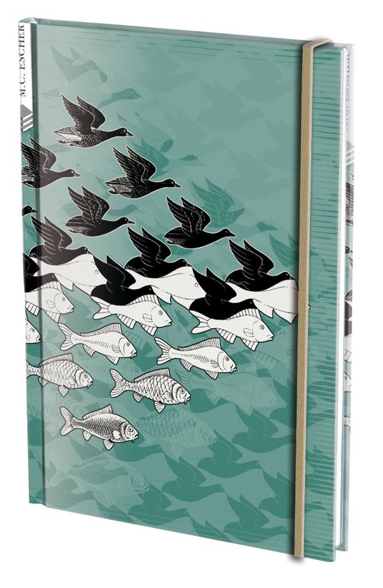 Bekking & Blitz - Notitieboek - A5 formaat - Kunst – Grafische kunst - Lucht en Water - M.C. Escher