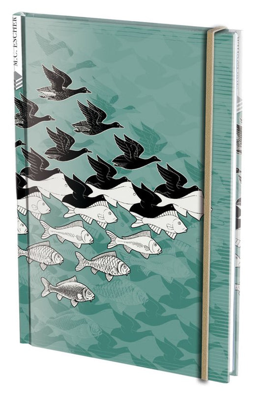 Bekking & Blitz - Notitieboek - A5 formaat - Kunst – Grafische kunst - Lucht en Water - M.C. Escher